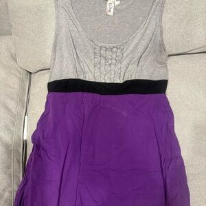 Purple and Gray Women's Dress